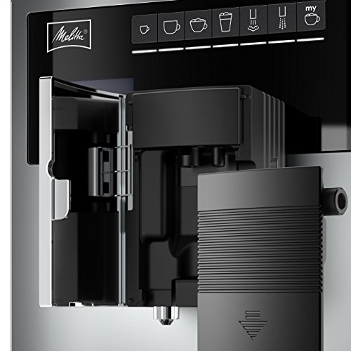 Melitta E 970-306 Kaffeevollautomat Caffeo CI One-touch Cappuccino (LCD-Display, 2 x 135 g Bean Select, 15 bar, Cappuccinatore) hochglanz silber - 6