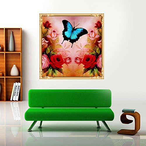 Mikolotuk Butterfly 5D Diamond Painting Embroidery DIY Mosaic Cross Stitch Decor(A)