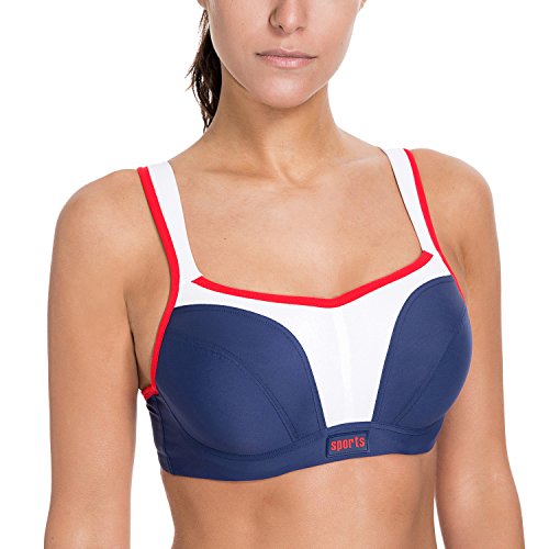 SYROKAN Damen Extreme Control Sport BH - Multi-Rücken,Mit Bügel Und Einlagen