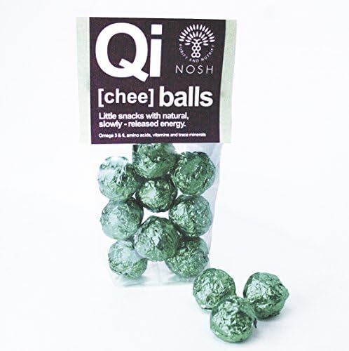 Nosh Detox Qi (Chee) Balls – Natural, Blended &amp; Pressed Fruit, Nut &amp; Seed Snacks to Boost &amp; Sustain Energy