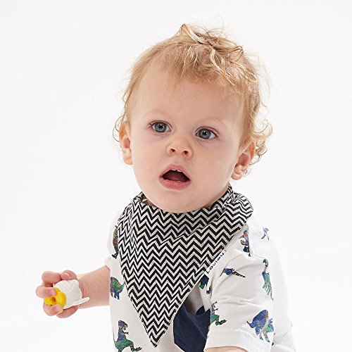 Lovjoy Bandana Geifer Baby Lätzchen (5 PACK – Little builder ) Super Absorbent & Soft für ultimativen Komfort mit justierbarem Snaps- Netter Baby-Geschenk für Jungen und Mädchen. - 3