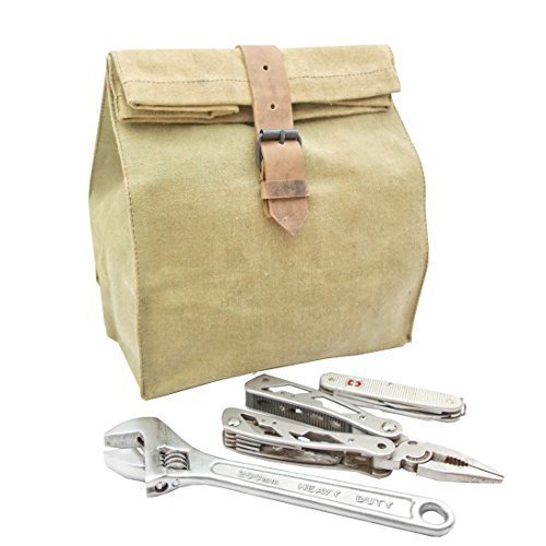 Bolsa de Herramientas de Lona Cerada Impermeable Hecho a Mano Por Hide & Drink :: Verde