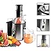 Produktbild Todeco - Power Juicer, Saftpresse - Höchstleistung: 850 W - Glaskapazität: 1 L - Silber