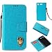 Produktbild SONY XZ1 COMPACT Hülle,Alfort SONY XZ1 COMPACT Schutzhülle, Simulations-Retro-Ledertasche Flip Wallet Lederhülle Elegant Design Premium PU Leder Hohe Qualität Tasche Case Cover Kasten Abdeckung Wallet für SONY XZ1 COMPACT Smartphone Funktion Standfunktion Unterstützte Telefone und Magnetverschluss ( Himmelblau )