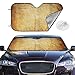 Produktbild VTIUA Sonnenschutz Auto,Sonnenblende Banner Background Portable Universal Sunshade Keeps Vehicle Cooler for Car,SUV,Trucks,Minivan Automotive and Most Vehicle Sunshade (51 X 27 in)