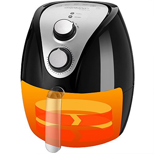 Heißluftfritteuse Friteuse Fritteuse inkl. Gratis Rezeptheft 1500W 3,6 Liter 9-in-1 - 7