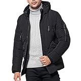 Luckycat Herrenmode Winter Hoodie Pocket Zipper verdickte Baumwolle Outwear Jacke Mantel Winterjacke Steppjacke Daunenjacke Parka Mäntel Jacken