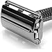 Jagen David ® B30 - Butterfly Double Edge Razor Safety Razor Fits All Double Edge Razor Blades unique Christmas gift for him (Titanium)