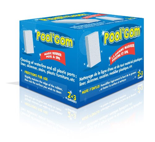 Toucan Pool gom - Esponjas abrillantadoras (caja de 5 unidades), color azul