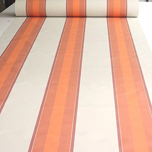 gestreifte Markisen-Stoffe WASSERDICHT und UV-beständig als Meterware am Stück (Nr. 6) - 2