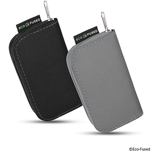 Speicherkarten-Tasche – 2 StÃ¼ck – Passend fÃ¼r bis zu 22x SD, SDHC, Micro SD, Mini SD und 4x CF – Halterung mit 22 Schlitzen (8 Seiten) – Zur Aufbewahrung und fÃ¼r unterwegs – Mikrofaser-Reinigungstuch und Etiketten enthalten – Schwarz + Grau - 6