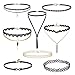 Produktbild 8 Pieces Choker Halskette Set, Stretch Velvet Classic Gothic Tattoo Spitze Choker - Zolimx