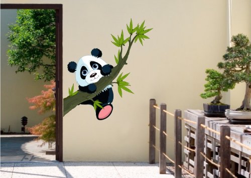 Wandtattooladen Wandsticker – Paul Panda Größe: 160x99cm - 2