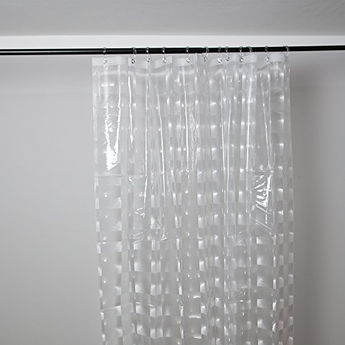 Duschy Duschvorhang 3D- Transparent – Duschvorhangringe separat erhältlich - 3