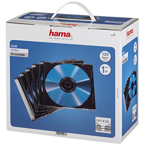 Hama CD Slim Carcasa S, 100 Piezas
