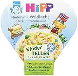 Hipp Kinder Teller Nudeln mit Wildlachs in Kraeuterrahmsauce