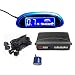 Produktbild Tuqiang® Einparkhilfe Rückfahrwarner mit blauem LED Bildschirm Parksensoren Parkassistent mit 4 Sensoren Blau