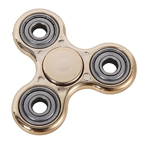 Fidget Spinner,Omiky EDC Tri Hand Fidget Spinner Finger Gyro Toy for SBDX ADD ADHD Anxiety Autism Suffers (Gold) Fidget Spinner,Omiky EDC Tri Hand Fidget Spinner Finger Gyro Toy for SBDX ADD ADHD Anxiety Autism Suffers (Gold)