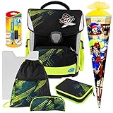 SCHUHBEUTEL mit Kordelzugverschluss und Reißverschluss-Vortasche.