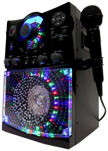 Singing Machine SML-385 Karaoke Machine Party Pack with 3 CD+G's Discs - Black