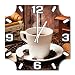 Produktbild Hot Coffee, Design Wanduhr aus Alu Dibond zum Aufhängen, 30 cm Durchmesser, schmale Zeiger, schöne und moderne Wand Dekoration, mit qualitativem Quartz Uhrwerk