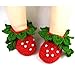 1 Pair Baby Infant Shoes Handmade Wool Knitted Crochet Newborn Bootee for 0- 12 Months Baby Red+ Green Heudauo 12 Yard