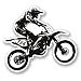 Produktbild DestinationVinyl 2 x 10cm/100mm Motocross Bike Vinyl Selbstklebende Sticker Aufkleber Laptop Reisen Gepäckwagen Cool Zeichen Spaß #5580