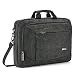 Produktbild Notebooktasche 17.3, Evecase Universal Canvas Laptop Aktentasche Schutzhülle mit Schulterriemen, Zubehörfächer, Lasche für Trolleybefestigung für Notebook MacBook Ultrabook bis 17.3 Zoll - Cooper Grau