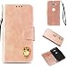 Produktbild SONY XZ2 COMPACT Hülle,Alfort SONY XZ2 COMPACT Schutzhülle, Simulations-Retro-Ledertasche Flip Wallet Lederhülle Elegant Design Premium PU Leder Hohe Qualität Tasche Case Cover Kasten Abdeckung Wallet für SONY XZ2 COMPACT Smartphone Funktion Standfunktion Unterstützte Telefone und Magnetverschluss ( Rose Gold )