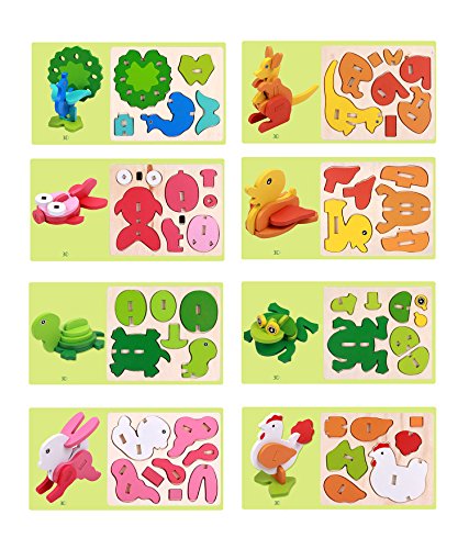 Tickles 3D Wooden Puzzles Learning ducational Toys (Set of 8 Puzzles) RS.620 (67.00% Off) - Amazon