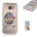 Produktbild Samsung Galaxy S7 Edge Hülle,Samsung Galaxy S7 Edge Etui,CaseHome Niedliche Karikatur Hut Eule Colourful Snowflakes Entwurf Weiche TPU Ränder SchutzSchutzhülle mit Bändselloch Leichte kratzfeste stoßdämpfende Schutzhülle