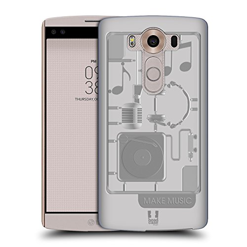 Preisvergleich Produktbild Head Case Designs Musik Modellbausätze Ruckseite Hülle für LG V10