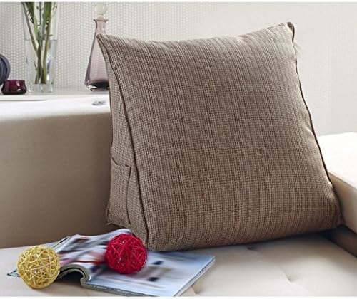 Cushion,Large Triangle Cushion Soft Bag Cushion Sofa Cushion Cushion Office Lumbar Back Cushion 38x18x30cm ( Color : #6 , Size : 57x27x49cm )