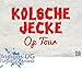 Produktbild INDIGOS UG Aufkleber Autoaufkleber - JDM Die Cut - Fasching - Kölsche Jecke Kölner Dom op Tour Köln Design - 140X100mm rot Auto Laptop Tuning Sticker Heckscheibe LKW
