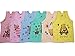 Baby Basic Outfits Baby Inner Wear Unisex, Multi Color, Pack of 6 RS.375.00