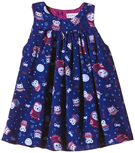 Pumpkin Patch Baby-Girls Owl and Friends Pinnie Dress, Reflex Blue, 12-18 Months