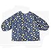 Lovely Girl Smocks Baby Feeding Clothes Baby Bibs Round Dot ,Jean