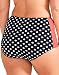 Figleaves Womens Tuscany Spot High Waist Brief Size 14 in Black