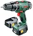 Produktbild Bosch DIY Akku-Schlagbohrschrauber PSB 18 LI-2, Ladegerät, 2 Akkus, Doppelschrauberbit, Koffer (18 V, 2,0 Ah, Schrauben-Ø bis 10 mm, BohrØ 35 mm in Holz, 13 mm in Stahl, 15 mm in Mauerwerk)