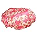 LEADSTAR 2 PCS Women Waterproof Shower Caps, Double Layers Bathing Cap Elastic Band Floral SPA Hat (Pink&Blue)