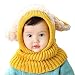 Malloom® 1PC Winter Baby Kids Girls Boys Warm Woolen Coif Hood Scarf Caps Hats (Yellow)