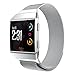 Produktbild Armband, yustar New Ersatz Milanaise Schließe Edelstahl Smart Watch Band Strap Armband für Fitbit Ionic Herzfrequenz Fitness Tracker M silber