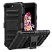 Produktbild MoKo OnePlus 5 Hülle - [Heavy Duty Serie] Outdoor Dual Layer Armor Case Handy Schutzhülle Schale mit Gürtelclip und Standfunktion für OnePlus 5 (2017) Smartphone, Schwarz