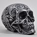 Produktbild Keltischer Totenkopf in Gun Metall – 6 (klein) Design Clinic UK Miniatur Halloween Gothic Skulptur Geschenk Decor