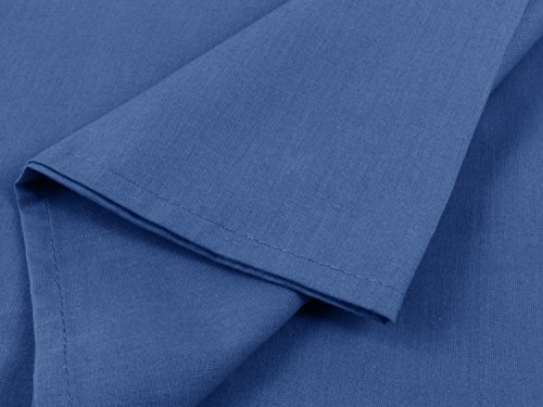 Betttuch – Haustuch – Bettlaken – aus 100% Baumwolle in 6 ausgesuchten Farben – Laken ohne Gummizug – Einheitsgröße von ca. 150 x 250 cm, royal - 7