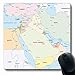 Produktbild Mousepads für Computer East Red Irak in der Nähe von Karte Turkmenistan Syrien Ägypten Iran Libanon Israel Design rutschfeste längliche Gaming Mouse Pad
