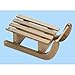 Produktbild Schlitten braun 7 x 3,6 x 2,3 cm