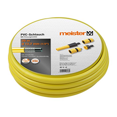 Meister Schlauch Kreuzgewebe, 12,7 mm (1/2 Zoll), 20 m, m. Armaturen, 9926280 - 2