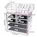 Makeup Organizer, Acelectronic Large Capacity Cosmetic Organizer Transparent Acrylic Cosmetic Storage Insert Holder Jewelry Display Boxes - 6 Drawers - High Quality