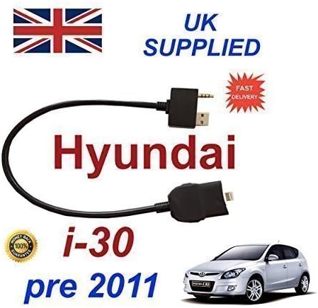 Hyundai i30 2009 - 2011 models FULLY INTEGRATED For Apple iPhone 5 5c 5s 6 6s 6 Plus 6s Plus Audio Cable for Model Year by cablesnthings